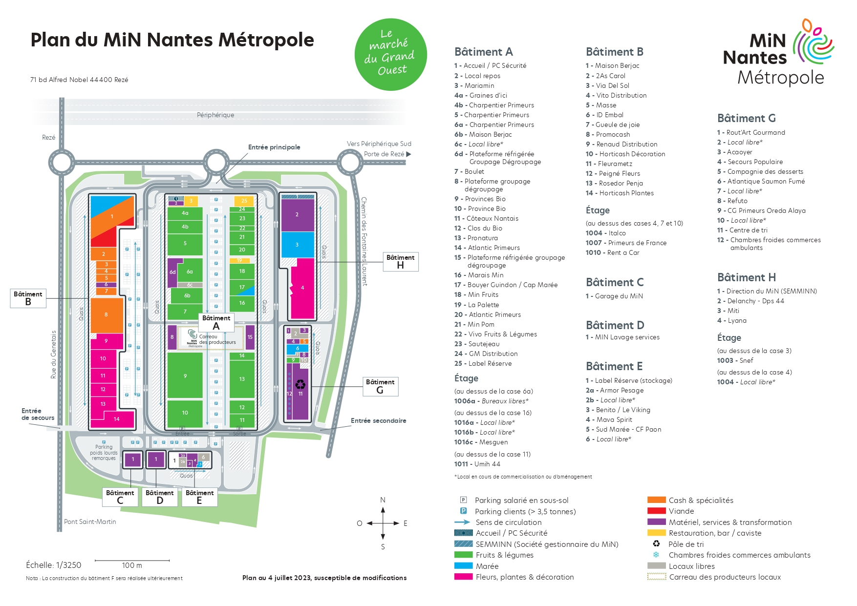 Plan du MiN de Nantes 2023