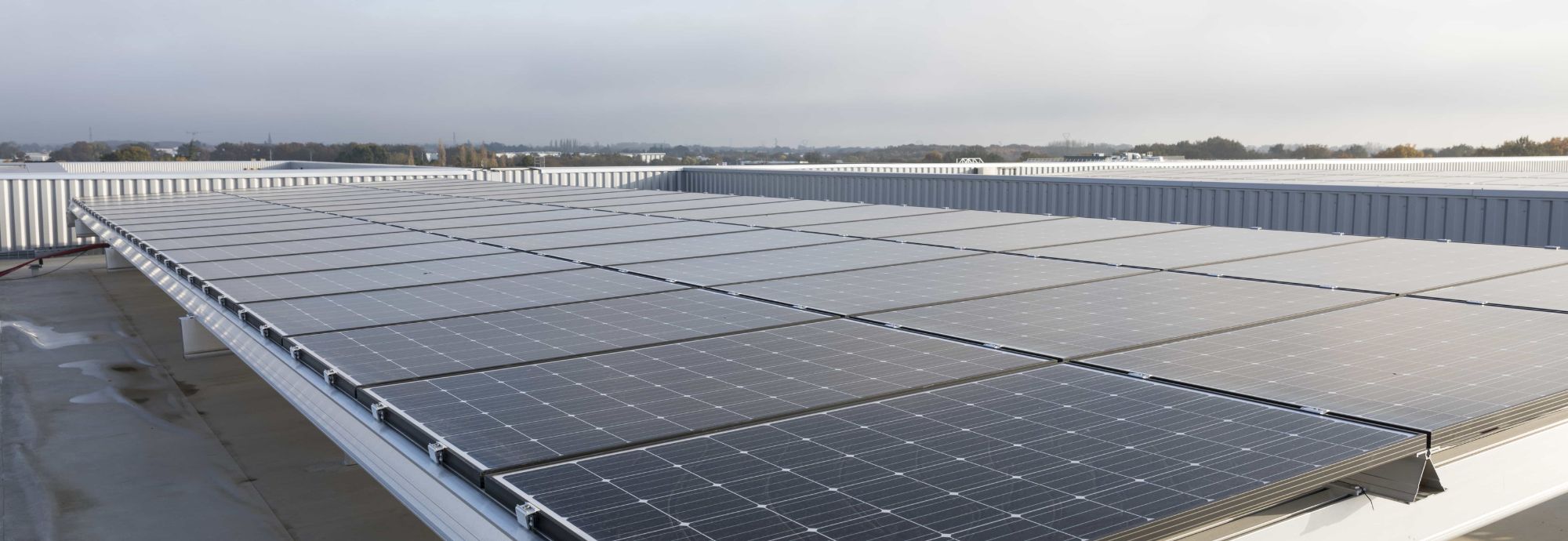 Panneaux Photovoltaiques sur le toit du MiN de Nantes