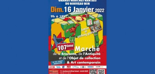 Affiche brocante dimexpo au MiN Nantes