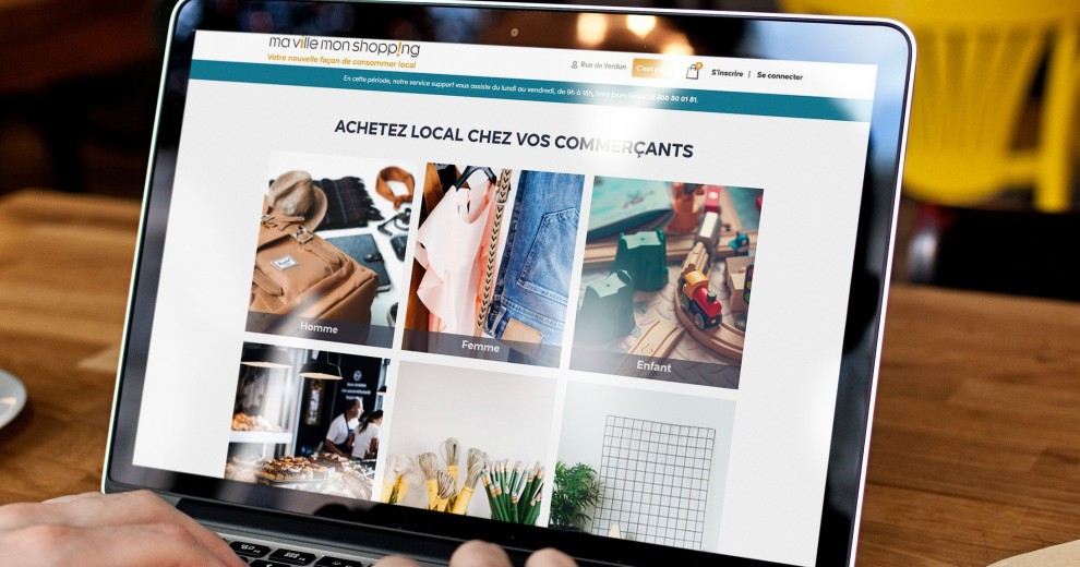 outil pour permettre aux commerçants locaux de conserver une activité via la vente en ligne et le click & collect.